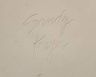 Sandy Kreyer Hand-Painted Ceramic Plate