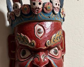 Mahakala Wooden Mask