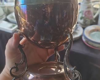 Silver Plated Egg Coddler Stand with Lid