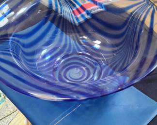 Blown Glass Swirl Bowl