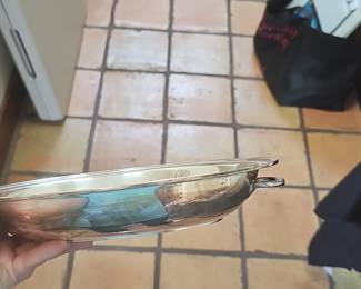 2 Oval Serving Platters - Silver Plated