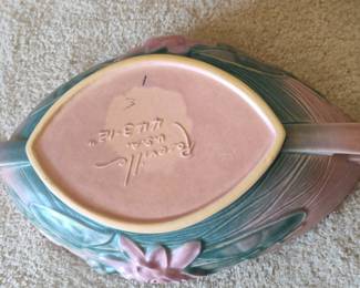 Roseville Pottery Pine Cone Console Bowl 443-12
