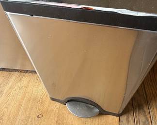 Simplehuman 38 Liter Rectangular Step Trash Can, Brushed Stainless Steel