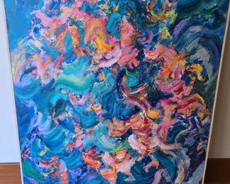 Abstract Expressionist Oil Painting