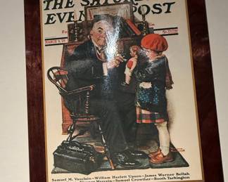 The Saturday Evening Post Cover "The Doctor and the Doll" by Norman Rockwell