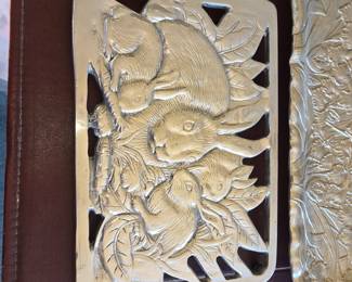 Arthur Court Bunny Rabbit Metal Trivet