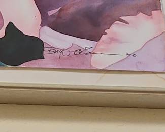 Watercolor Painting of Rhododendrons by Birgit O'connor 