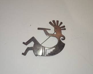 Sterling Silver Kokopelli Brooch