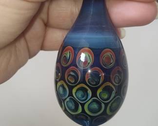 Glass Owl on Tree Figurine