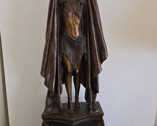 Antinea, Queen of Atlantis by Demetre H. Chiparus, Art Deco Bronze Sculpture