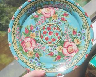 Sandy Kreyer Hand-Painted Ceramic Bowl