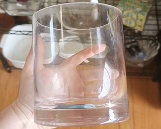 Clear Glass Cylinder Vase, 6" x 4"