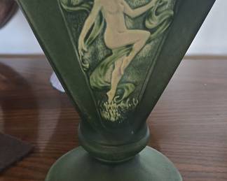 Art Deco Nude Vase - McKee Glass