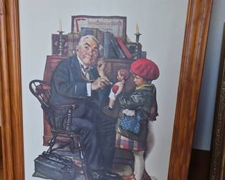 Norman Rockwell "The Doctor and the Doll" Print