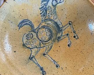 Stoneware Horse Plate by Hadley Pottery