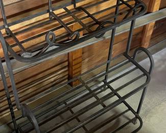 Wrought Iron Two-Tier Plant Stand