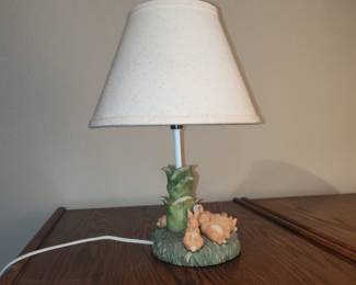 Beatrix Potter "Sleeping Bunnies" Ceramic Lamp