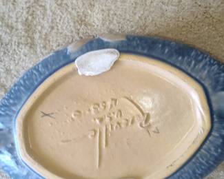 Roseville Pottery "Magnolia" Pattern Console Bowl