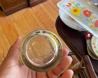 Grizzly Bear and Cub Glass Tumbler with Gold Rim