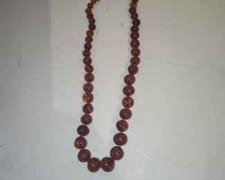 Baltic Amber Graduated Bead Necklace