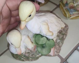 Vintage Masterpiece Porcelain by HOMCO 1982 Ducklings Figurine