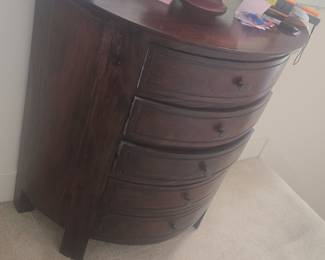 Mahogany Demi-Lune Chest of Drawers