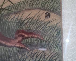 Chinese Painting of Egrets and Willow Tree, Attributed to Shen Quan