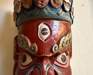 Mahakala Bhairav Wooden Mask
