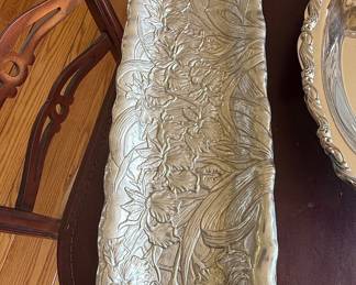 Arthur Court Floral Repoussé Serving Tray