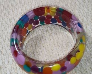 Resin Bubble Bangle Bracelet