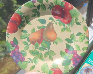Sakura Evolution Fruit Pattern Melamine Plate