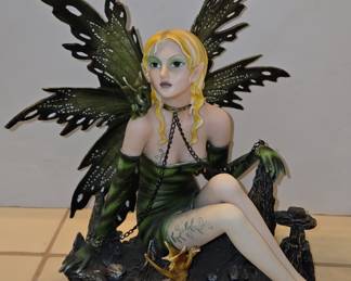 Fairy Figurine with Dragon