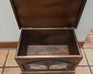 Wooden Bunny Chest