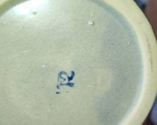 Roseville Art Nouveau Nude Figural Fan Vase