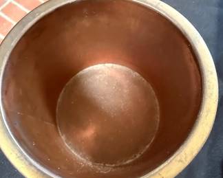 Chinese Cloisonné Bronze Planter with Dragon Handles and Xuande Mark