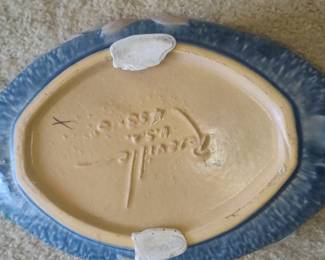 Roseville Pottery "Magnolia" Pattern Console Bowl