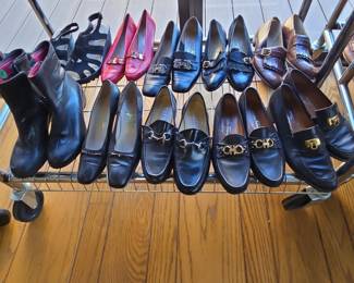 Assorted Designer Women's Shoes - Gucci and Salvatore Ferragamo