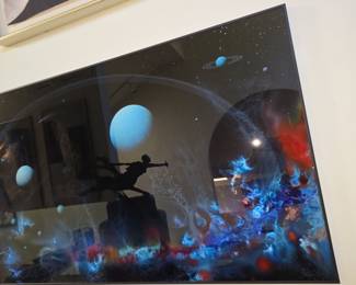 Cosmic Scene with Figure by Dave Archer '99