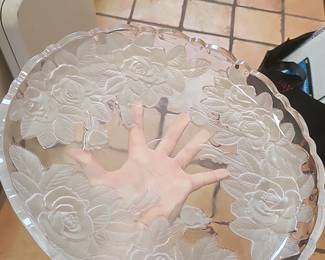 Mikasa Studio Nova "Winter Rose" Crystal Bowl