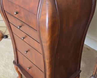 Vintage Bombe Jewelry Armoire