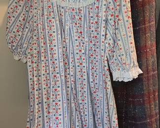 Vintage Lanz of Salzburg "Tyrolean Stripe" Nightgown