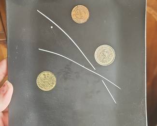 Vintage Couroc of Monterey Tray with Inlaid World Coins