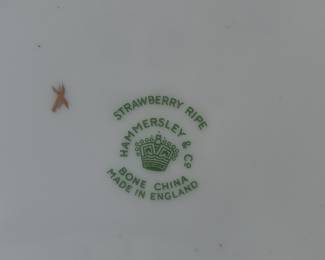 Hammersley & Co. Strawberry Ripe Bone China Plate