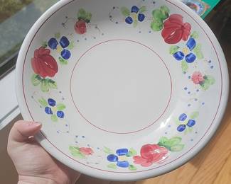 Ironstone China "Floral" Serving Bowl