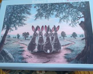 Robert Bissell's Rabbits Pomegranate Jigsaw Puzzle