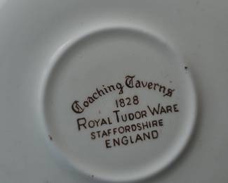 Royal Tudor Ware Coaching Taverns 1828 Plate