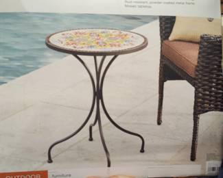 Mosaic Top Bistro Table