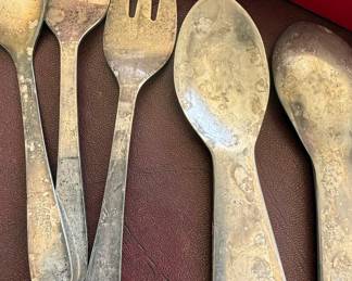 Silver-Plated Cocktail Forks and Spoons Set - Angora Silver Plate Co.