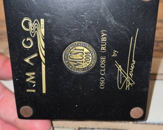 Oso Close (Ruby) Sculpture by Stephen Herrero