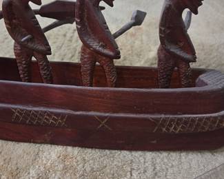 Hand Carved Maori Waka War Canoe